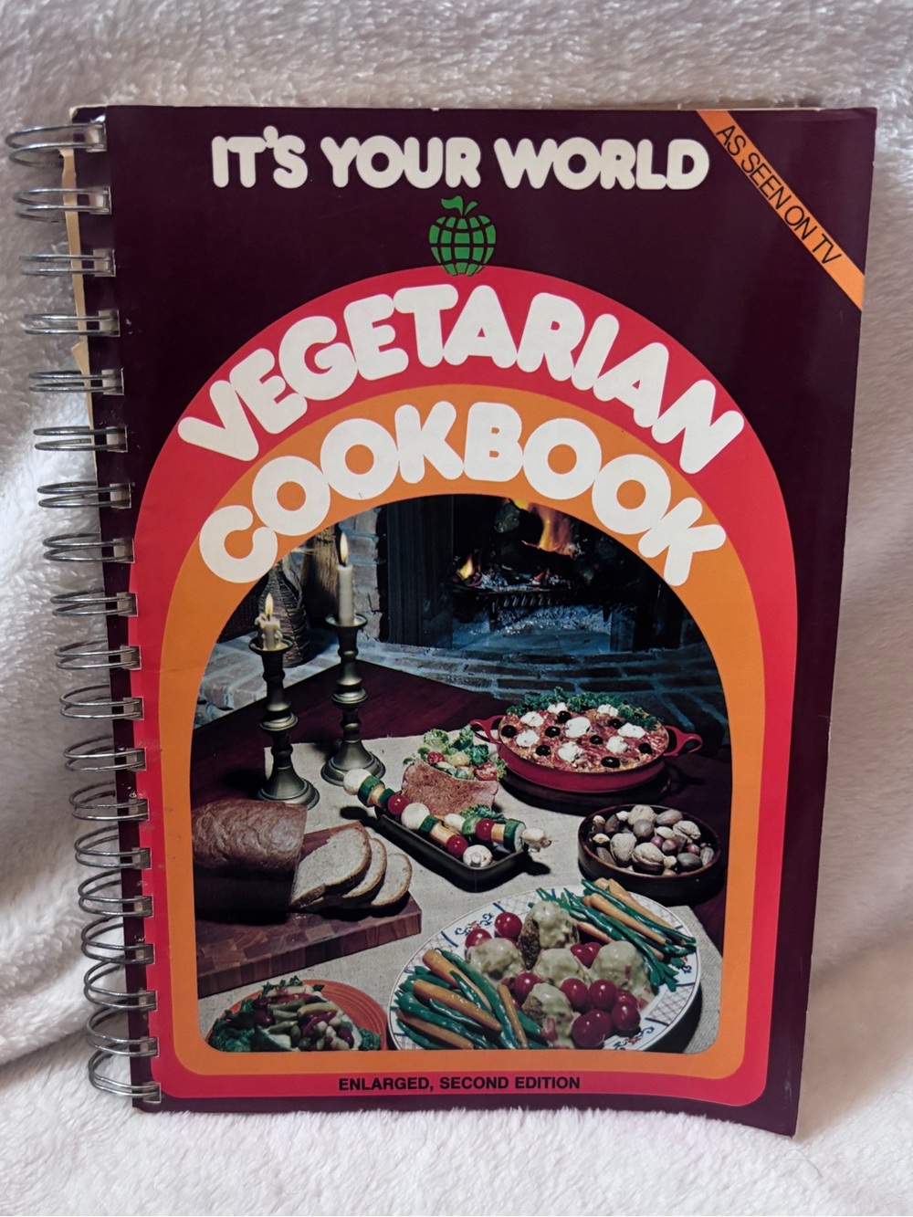 Vintage It's Your World Vegetarian Cookbook Enlarged Second Edition Retro